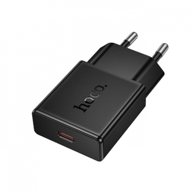 СЗУ Hoco N72 Speed single-port PD20W ultra-thin charger(EU) Black (N72)