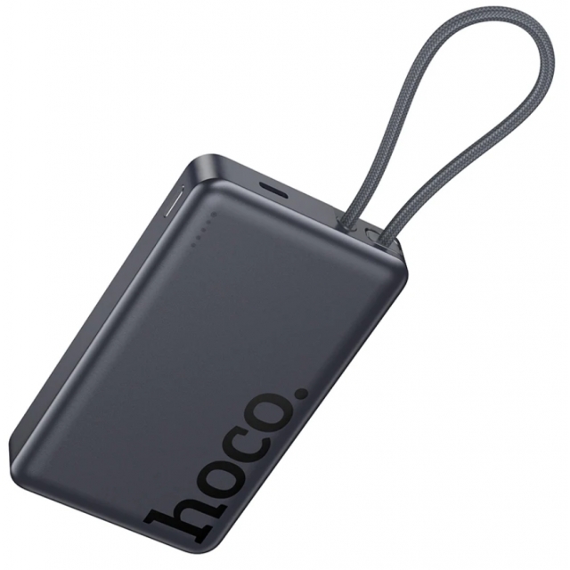 Power Bank Hoco Q44 Origen dual PD20W magnetic power bank with cable dark(10000mAh) Gray (Q44)