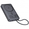 Power Bank Hoco Q44 Origen dual PD20W magnetic power bank with cable dark(10000mAh) Gray