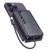Power Bank Hoco Q44 Origen dual PD20W magnetic power bank with cable dark(10000mAh) Gray