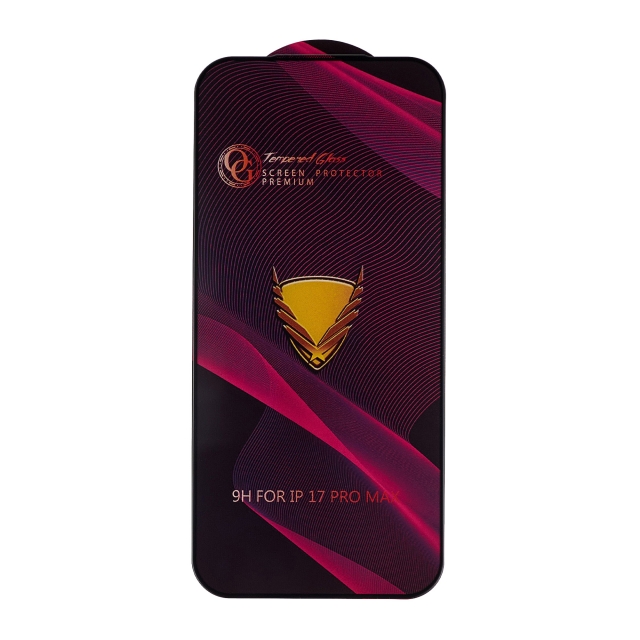 Захисне скло OG Apple iPhone 17 Pro Max/18 Pro Max Black