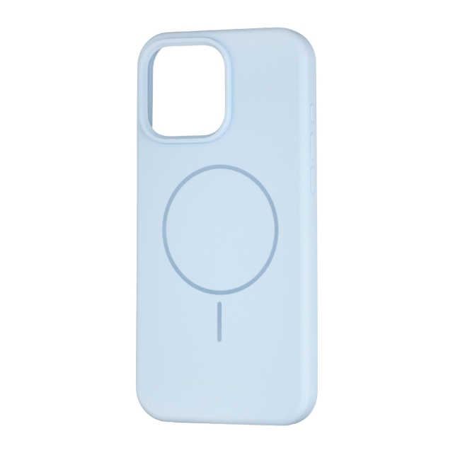 Чехол Silicone Case Full Cover with MagSafe iPhone 16 Pro Max Mist Blue