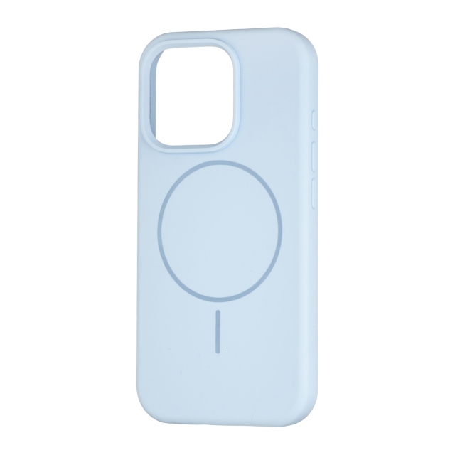 Чехол Silicone Case Full Cover with MagSafe iPhone 16 Pro Mist Blue