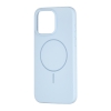 Чохол Silicone Case Full Cover with MagSafe iPhone 15 Pro Max Mist Blue