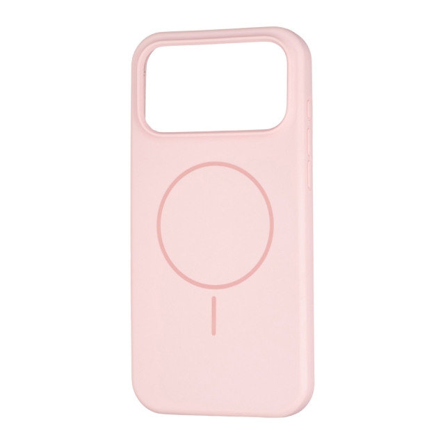 Чохол Silicone Case Full Cover with MagSafe iPhone 17 Pro Max Pink Sand