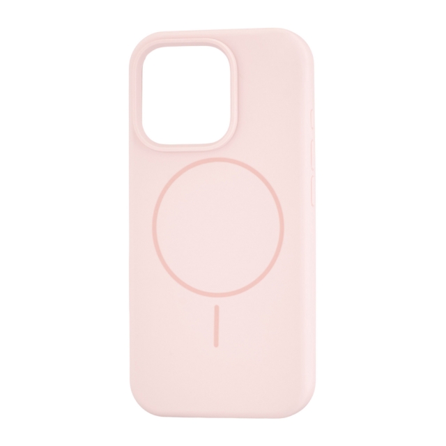 Чехол Silicone Case Full Cover with MagSafe iPhone 16 Pro Pink Sand