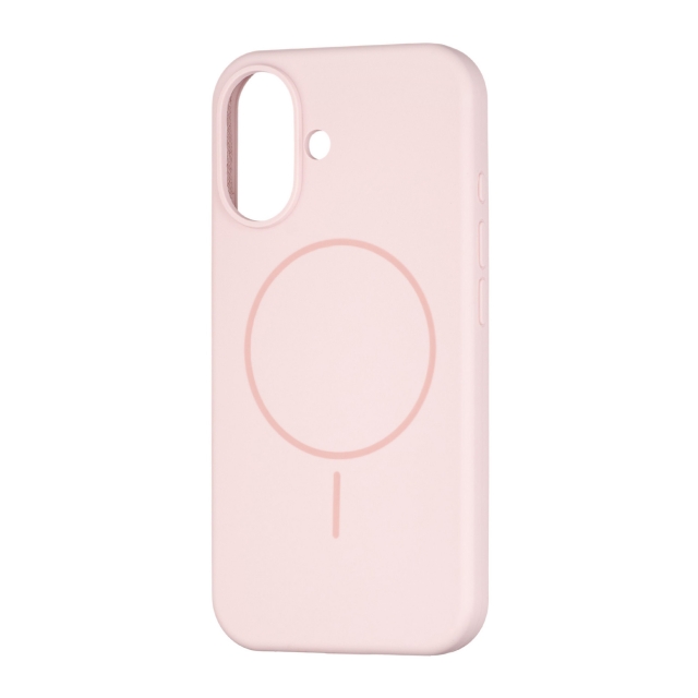 Чохол Silicone Case Full Cover with MagSafe iPhone 16 Pink Sand