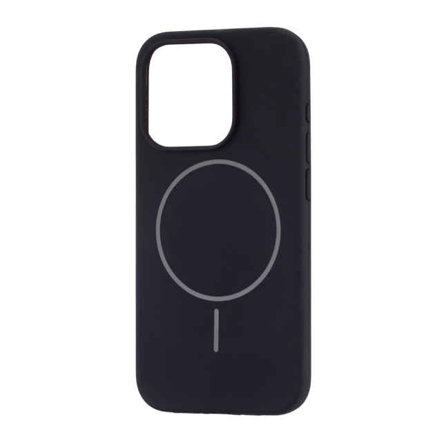 Чехол Silicone Case Full Cover with MagSafe iPhone 15 Pro Black