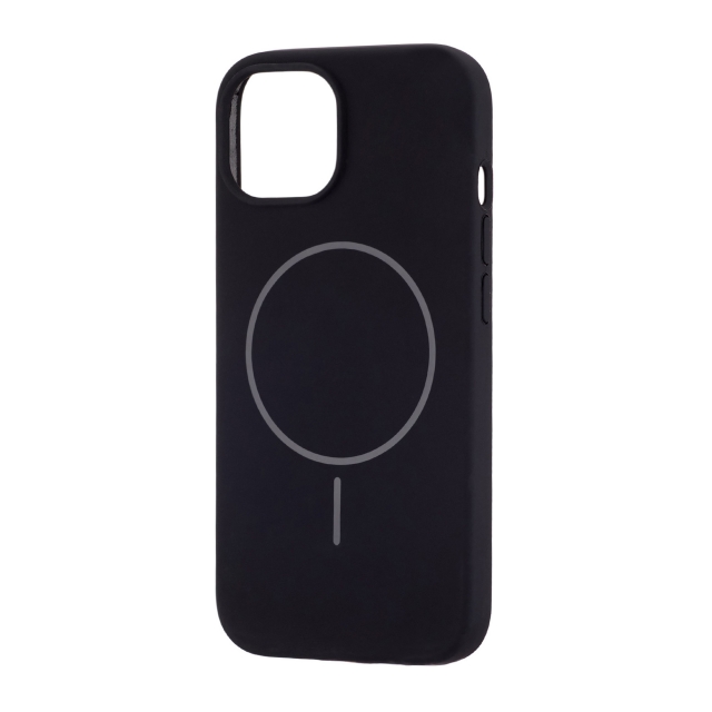 Чохол Silicone Case Full Cover with MagSafe iPhone 15 Black