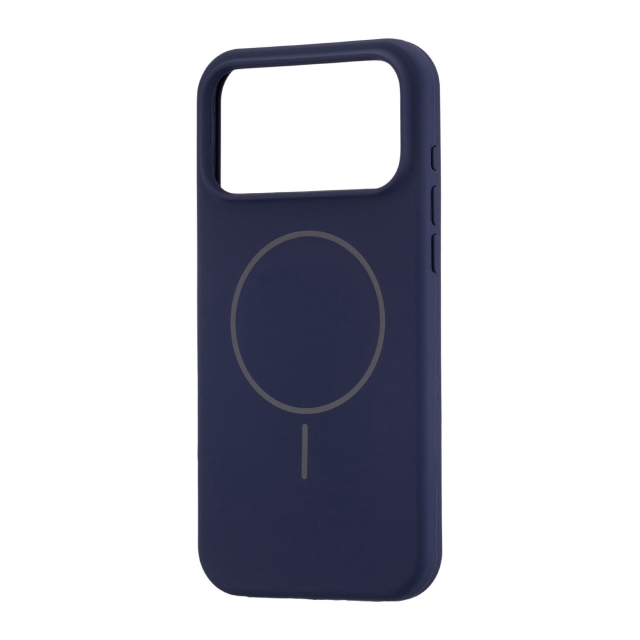 Чохол Silicone Case Full Cover with MagSafe iPhone 17 Pro Max Blue