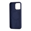 Чехол Silicone Case Full Cover with MagSafe iPhone 15 Pro Max Blue