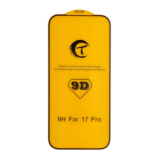 Захисне скло Tempered 5D iPhone 17 Pro/18 Pro Black