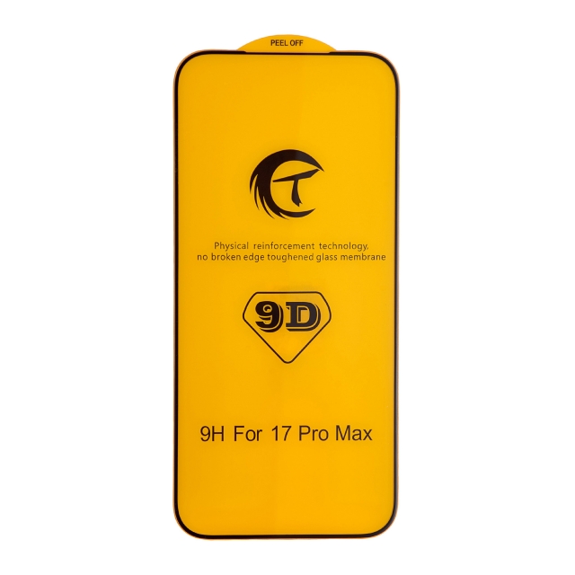 Захисне скло Tempered 5D iPhone 17 Pro Max/18 Pro Max Black