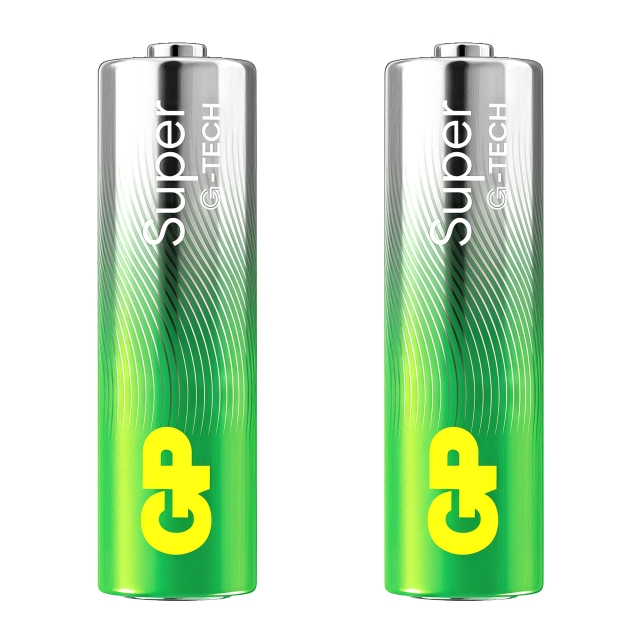 Батарейки GP SUPER ALKALINE 1.5V 15A21-S2 Щелочные LR6 AA 2 шт. (15A21-S2)
