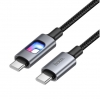 Кабель Hoco U144 New 60W charging data cable Type-C toType-C Black