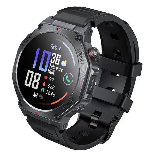 Смарт-часы Hoco Y37 AMOLED GPS sports watch(call version) Black (Y37)