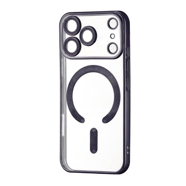 Чехол Ductil Metallic Edge with MagSafe (Protected Camera & Lens) iPhone 17 Pro Black
