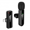 Мікрофон-петличка Hoco L20 Fair wireless microphone iP Black (Уцінка)