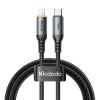 Кабель McDodo 36W USB-C to Lightning Auto Power Off PD Cable 1.2m Black