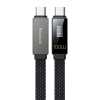 Кабель McDodo LED Display 100W Type-C to Type-C Data Cable 1.2m CA-4470 Black (CA-4470)