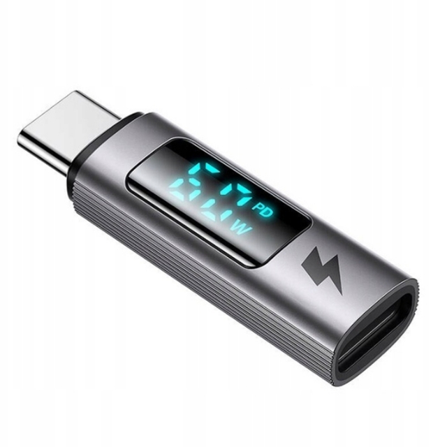 Адаптер McDodo Digital display Lightning to USB-C PD 60W Connector OT-5990 Black (OT-5990)