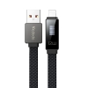 Кабель McDodo LED Display Lightning Data Cable 3A 1.2m Black (CA-4970)