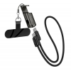 Кабель Hoco X126 Experto 60W lanyard charging data cable C to C(L-0.35M) Black