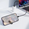 Кабель Hoco X126 Experto 60W lanyard charging data cable C to C(L-0.35M) Black