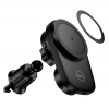 Холдер Hoco HW36 electric rotating magnetic wireless fast charging car holder(air outlet) Black (HW36)
