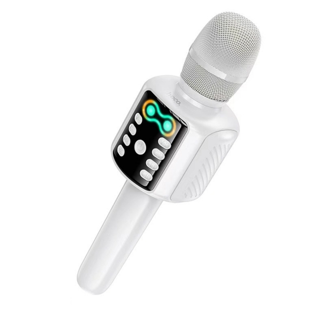 Микрофон Hoco L24 Shine karaoke microphone White (L24)