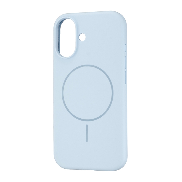Чехол Silicone Case Full Cover with MagSafe iPhone 17 Mist Blue