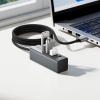 USB-хаб Hoco HB1A 4-in-1 converter(USB to USB2.0*4) Gray
