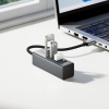 USB-хаб Hoco HB1B 4-in-1 converter(USB to USB3.0*4) Gray