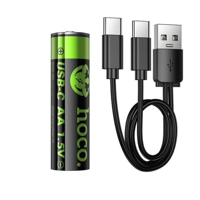 Батарейки Hoco JA3 AA rechargeable lithium battery(2PCS)