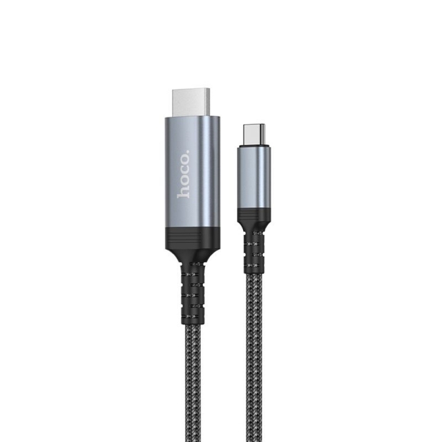 Адаптер Hoco UA43 Type-C to HDTV HD screen mirroring cable Metal Gray