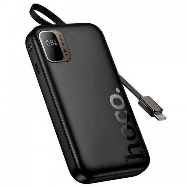 Power Bank Hoco Q51 Key PD20W power bank with telescopic cable(10000mAh) Black