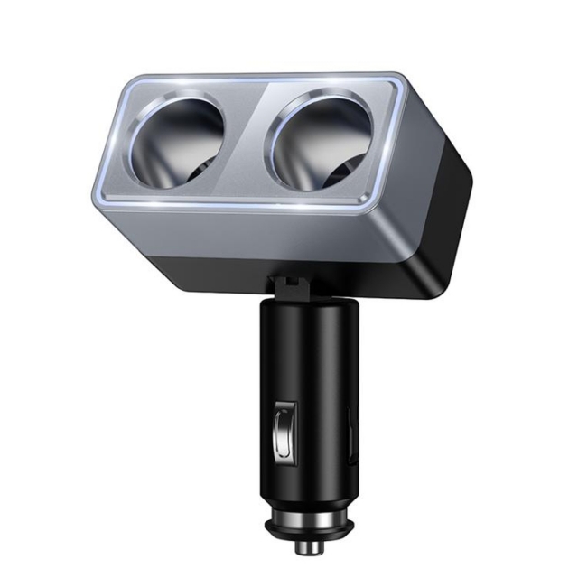 АЗУ Hoco Z65 Smart dual cigarette lighter car charger Black