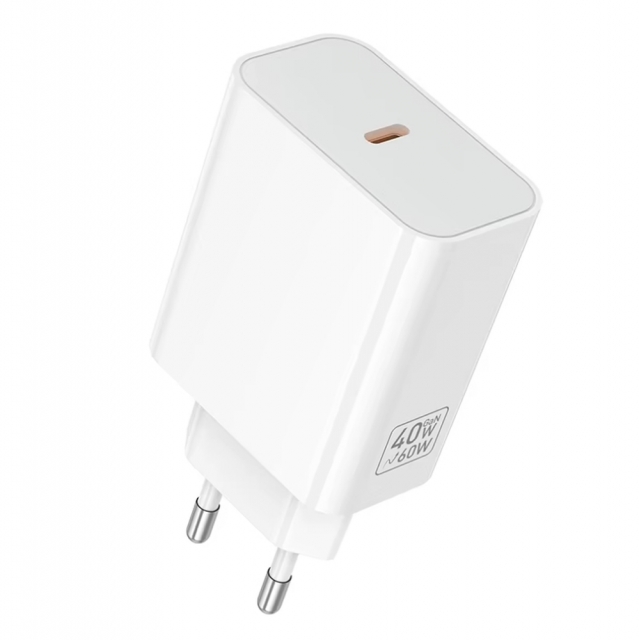 МЗП Hoco C162A Source single port PD40W charger(EU) White