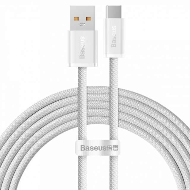 Кабель Baseus Dynamic Series Fast Charging Data Cable USB to Type-C 100W 2m White (Уценка)