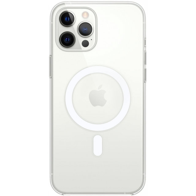 Чехол Silicone Clear Case with MagSafe iPhone 12/12 Pro Transparent