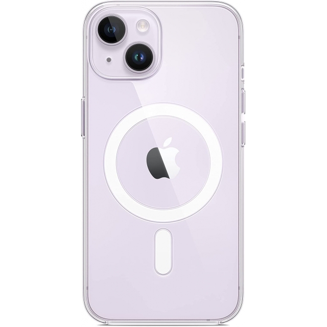 Чехол Silicone Clear Case with MagSafe iPhone 14 Transparent