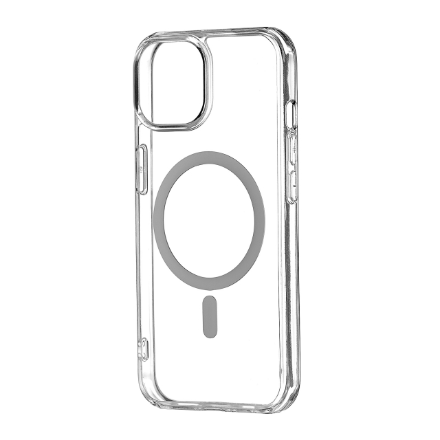 Чехол Silicone Clear Case with MagSafe iPhone 15 Transparent