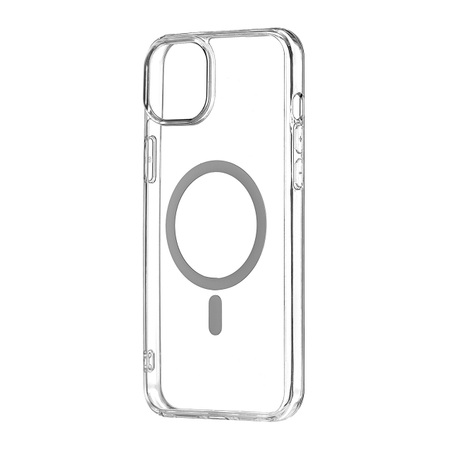 Чехол Silicone Clear Case with MagSafe iPhone 15 Plus Transparent