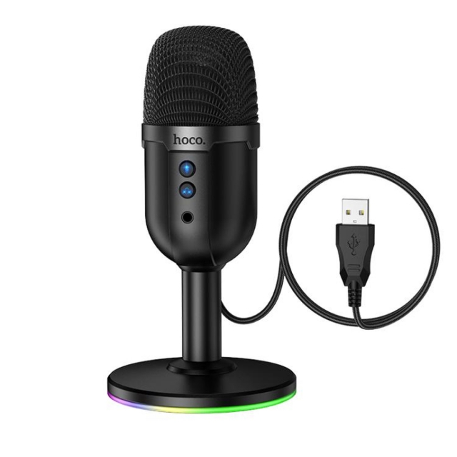 Микрофон Hoco L25 Bright USB desktop microphone Black (L25)