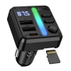 FM-трансмиттер Hoco E89 Libre 45W(1A1C) car BT FM transmitter Black (E89)