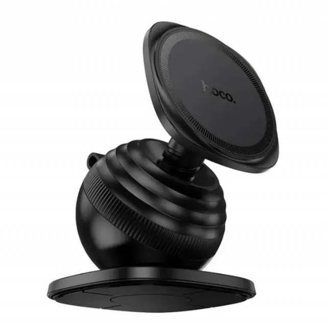 Холдер Hoco H103 Daisy magnetic ring car holder(center console) Black (H103)