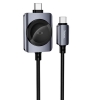 БЗУ Hoco CW66 PD100W+iWatch 2-in-1 charging cable Black (CW66)