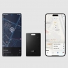 Пошуковий трекер брелок Hoco E102 Nida Dual card type anti-lost device (for iOS) Black 