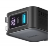 АЗУ Hoco Z67A Triunfar PD60W(1C1A)+Type-C/iP car charger with dual telescopic cable and digital display dark Black (Z67A)