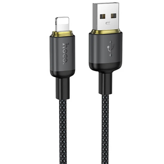 Кабель Hoco X128 Benefit charging data cable iP Black (X128)